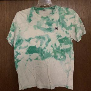 Green TYE-DYE Shirt w/ embroidery